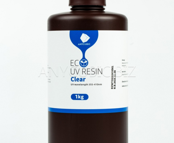 Фото 2 - Прозора Еко Рослинна Фотополімерна смола | Anycubic Eco Clear 1кг