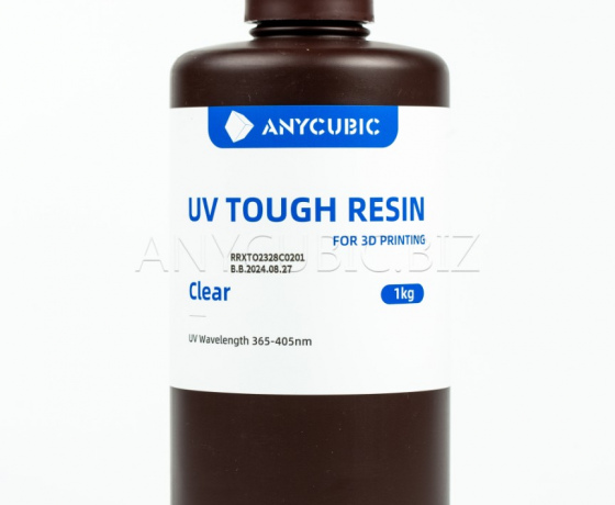 Фото 2 - ПРОЗОРНА Гнучка фотополімерна смола Anycubic Flexible Tough Resin CLEAR 1КГ