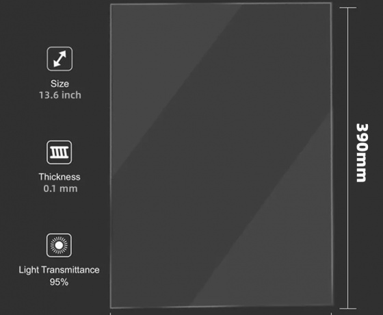 Фото 3 - 2 шт. FEP плівка для Anycubic Photon M3 Max 390 × 263 mm