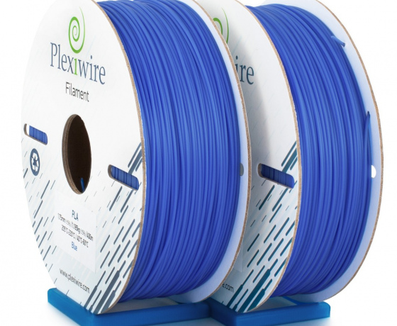 Фото 2 - PLA пластик Plexiwire для 3D принтера синий 400м/1.185кг/1.75мм