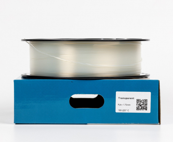 Фото 2 - Прозорий Натуральний пла плюс пластик для 3D принтера ✾1кг✾1.75мм