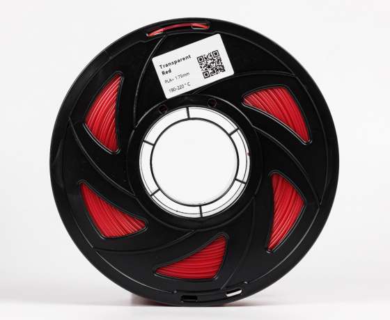 Фото 3 - Прозоро-червоний пла плюс пластик для 3D принтера ✾1кг✾1.75мм